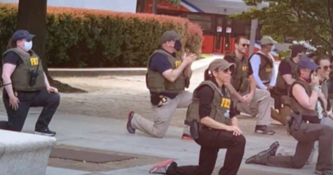 BREAKING: FBI Brass Fires More Than 15 Agents Photographed Kneeling During George Floyd Protests and Riots in DC