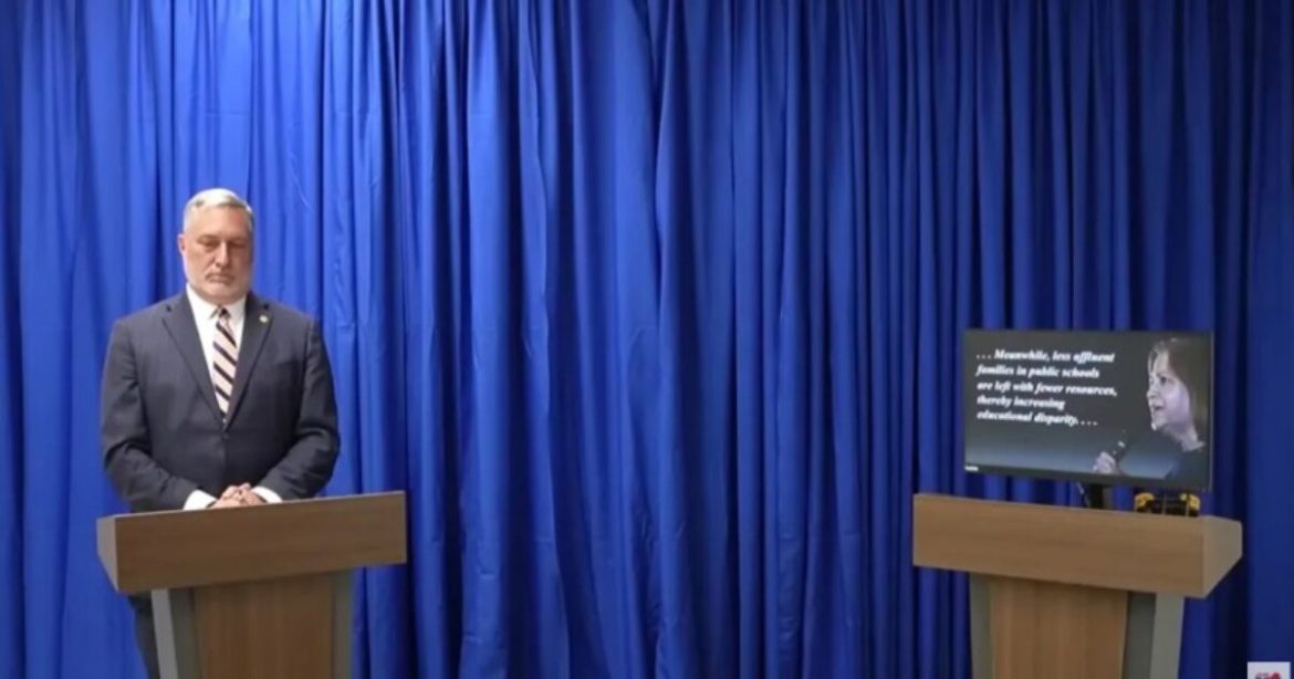 WATCH: GOP Candidate Holds AI DEBATE After Democrat REFUSES to Participate