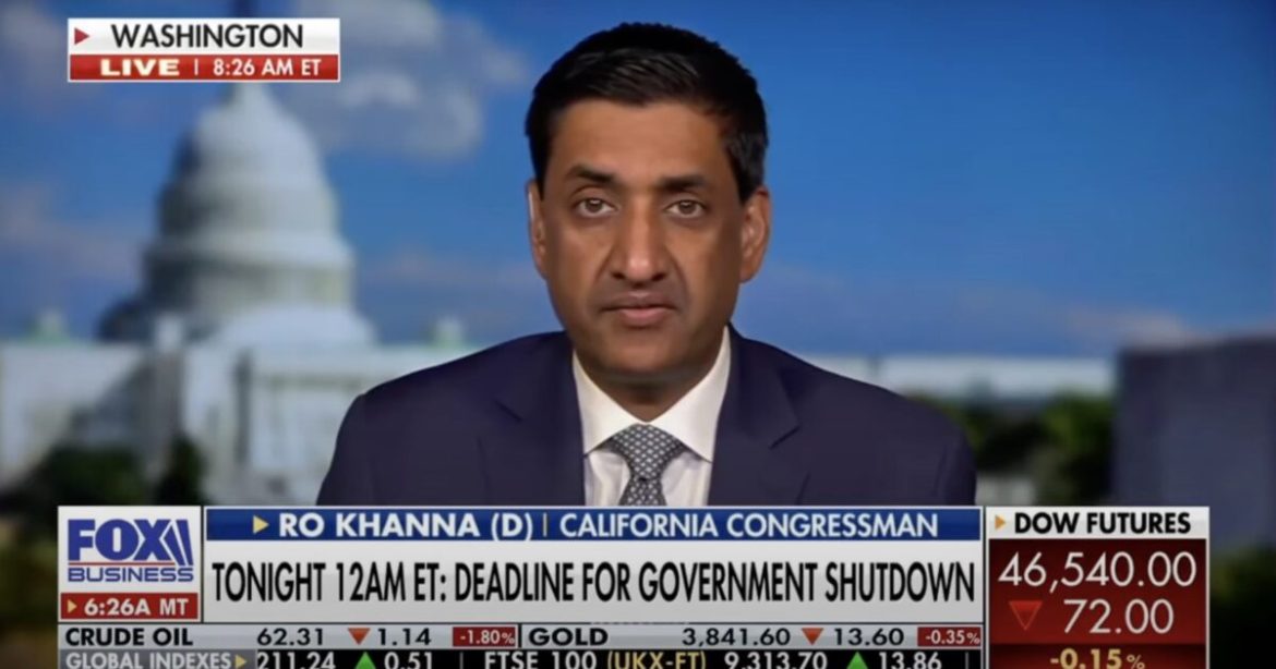 Rep. Ro Khanna Says the Quiet Part Out Loud — Admits Democrats Want YOUR Tax Dollars to Fund Illegal Aliens