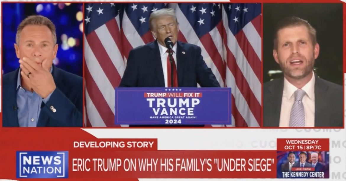 Eric Trump ERUPTS on Chris Cuomo LIVE On-Air — Drops a TRUTH BOMB That Leaves the Disgraced Ex-CNN Host STUNNED and SPEECHLESS (VIDEO)