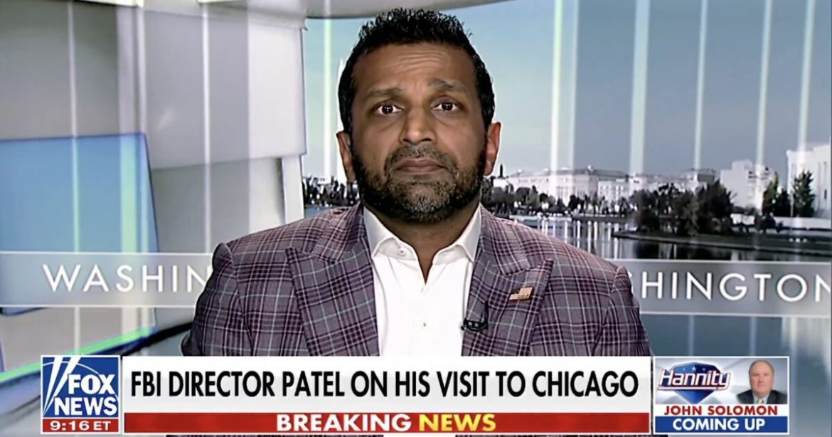 FBI Director Kash Patel Says 110,000 Savage Gang Members Are Running Wild on Chicago Streets (VIDEO)