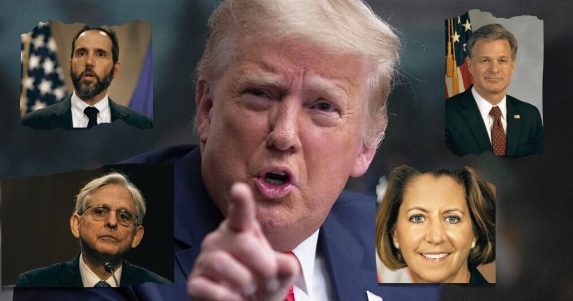 Fired Up Trump Demands Prosecution of Garland, Smith, Wray, and Other Deep State ‘Crooked Lowlifes’ for Illegal Spying on GOP Senators During Operation Arctic Frost